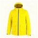 Men's Bright Yellow Hooded Outdoor Jacket - Water-resistant Multi-pocket  Windbreaker