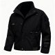 Men's Black Casual Casual-style Jacket - Water-resistant Multi-pocket  Outdoor Coat
